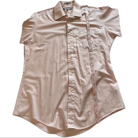 Lucasini Paris Light Pink w/ Dark Pink Stripes LS Button Front Oxford Shirt 15 - Picture 8 of 9